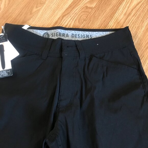 Sierra Designs Tech Pants Active Wear Hiking Pants Womens Sm Black Nylon Spandex - Picture 3 of 11